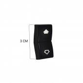 BMW 5 Serisi E39 için Cam Düğmesi Tamir Kapağı- 4lü Set - 4