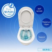 Smart Rim Off Kanalsız Asma Klozet Kapak Hariç SM26ODS110H - 4