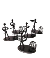 Dekoratif Metal Adam Müzisyen Kalemlik - 1