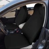 Siyah Servis Kılıfı Düz Renk Fit Kesim Likralı Ürün Terletmez Kumaş - 1