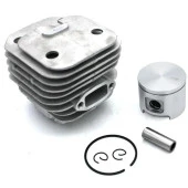 Kmtmak Husqvarna 61 Motorlu Testere Silindir Piston Set Nikasil Kaplama 48mm (ALP PİSTONLU) Kesim Motoru Gömlek Piston - 2