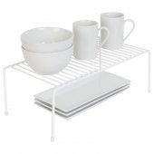 TEL ORGANİZER DOLAP DEPOLAMA RAFI 2LI SET 22X40CM BEYAZ - 3