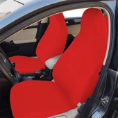 Kırmızı Servis Kılıfı Düz Renk Fit Kesim Likralı Ürün Terletmez Kumaş thumbnail 1