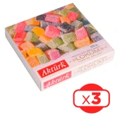 Aktürk Lokum Hindistan Cevizli Meyveli 300 gr x 3 Adet - 1