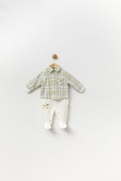 Kravatlı Bayramlık Erkek Bebek Gömlek Tulum 13887 - 3