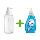 SIA-BOSP056 BEYAZ CAM SIVI SABUNLUK VE 1 ADET 400 ML SIVI SABUN OKYANUS KOKULU thumbnail 3