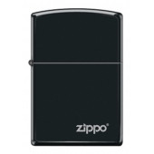 Zippo Mat Siyah Logo Çakmak(218C-000033)-Z187 - 1