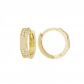 Taşlı Halka Küpe thumbnail 1