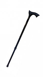 ALÜMİNYUM  BASTON METAL AYARLI ASA  BASTON SİYAH - 1