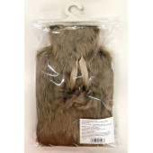 ZYFR-CL02 SICAK SU TORBASI PELUŞ PONPONLU KAHVERENGİ 28x18x2cm 1 Litre - 2