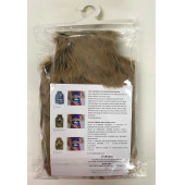 ZYFR-CL02 SICAK SU TORBASI PELUŞ PONPONLU KAHVERENGİ 28x18x2cm 1 Litre - 3