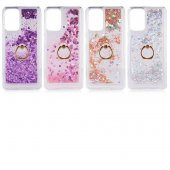 Galaxy A72 Kılıf Zore Milce Simli Pullu Yüzüklü Kılıf thumbnail 6