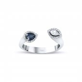 Pırlanta Renkli Yüzük - 1