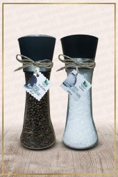 Bakbu Değirmenli Tane Karabiber 90gr Ve Beyaz Himalaya Tuzu 200gr Büyük Boy - 1