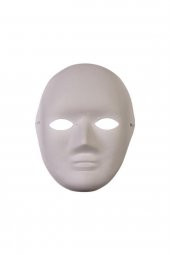 Karton Küçük Yüz Maske 8 Parça Guaj Boyama Seti - 1
