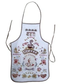 Dijital Baskılı Sıvı Geçirmez Mutfak Önlüğü-Coffee Time Kahve - 1