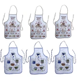 6 Adet Dijital Baskılı Sıvı Geçirmez Mutfak Önlüğü-Coffee thumbnail 1