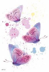 Butterfly Geçici Dövme,Geçici Tattoo ,Vücut Dövme,Kol Bilek Dövme,Boyun Dövme,Sırt Dövme - 2