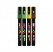 Uni Posca 3M Boyama Markörü Ana Renkler 4lü Set - 1