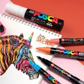 Uni Posca 3M Boyama Markörü Ana Renkler 4lü Set - 2