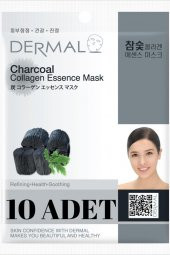 DERMAL  Arındırıcı ve Pürüzsüzleştirici Kömür Özlü Kolajen Maske X10 Adet - 1