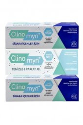 Clinomyn Smokers Sigara Içenler Için 75ml X 2 + Temizle Parlat Fresh Jel Diş Macunu 75ml - 1
