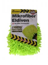 Mikrofiber Makarna Yıkama Eldiveni Yeşil - 1