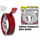 18mm*1.75m Çift Taraflı Silikon Bant - 1