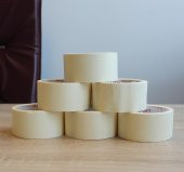 Rolart Maskeleme Bandı, Boya Bandı, Kağıt Bandı, Bant 48mmx25mt 6 Adet - 1