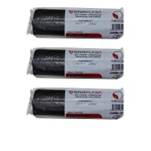 GNR Endüstriyel Jumbo Çöp Torbası Poşeti - 2 Kat - Siyah - 400 Gr. - 80x110 Cm. - 10 Adetlik 3 Rulo - 1