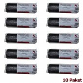 GNR Endüstriyel Jumbo Çöp Torbası Poşeti - 2 Kat - Siyah - 400 Gr. - 80x110 Cm. -10 Adetlik 10 Rulo - 2