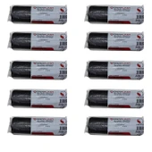 GNR Endüstriyel Jumbo Çöp Torbası Poşeti - 2 Kat - Siyah - 400 Gr. - 80x110 Cm. -10 Adetlik 10 Rulo - 1