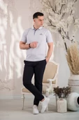 POLO YAKA DÜĞMELİ PAMUKLU YAZLIK ERKEK T-SHİRT - 12