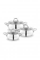 Schafer Cookhaus 6 Parça Midi Çelik Tencere Seti-gümüş - 1