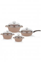 Schafer Sienna Döküm Tencere Seti -8 Parça-kahverengi - 1