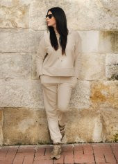 The Mia Mage Sweatshirt Taş M - 1