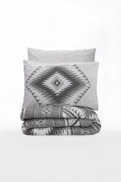 Cotton Box Etnich Nevresim Takımı Çift Kişilik Delos Antrasit thumbnail 3