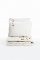 Cotton Box Brode Ranforce Çift Kişilik Nevresim Takımı Delbin Pembe thumbnail 3