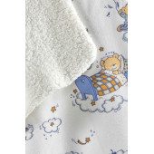 Tabu Home Pamuklu Yumoş Beyaz Bebek Battaniyesi - 2