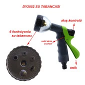 Otomatik 6 Fonksiyonlu Bahçe Sulama Tabancası Tetikli Ayarlı Tabanca thumbnail 2