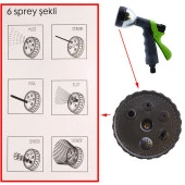 Otomatik 6 Fonksiyonlu Bahçe Sulama Tabancası Tetikli Ayarlı Tabanca thumbnail 3