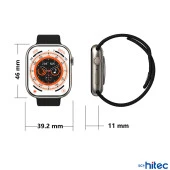 ScHitec Watch 9 Pro Amoled Ekran Android İos Uyumlu Akıllı Saat Turuncu - 3