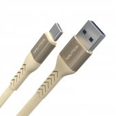 Nautica C20 Type-C to USB-A 22.5W Hızlı Şarj ve Data Kablosu 1.2M Pembe - 1