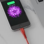 Nautica C100 USB-C to Lightning PD 18W Hızlı Şarj ve Data Kablosu 1.2 Metre Kırmızı - 4