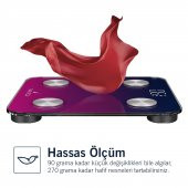 Nautica Gradient Collection Vücut Analizli Akıllı Bluetooth Tartı Baskü Navy Fuşya thumbnail 4