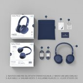 Nautica H400 Aktif Gürültü Önleyici Anc Kablosuz Bluetooth Kulaküstü Kulaklık Siyah - 4