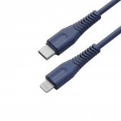 Nautica C100  USB-C to Lightning PD 18W Hızlı Şarj ve Data Kablosu 1.2 Metre Navy - 1