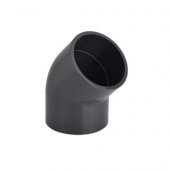 PVC 45º YAPIŞTIRMA MUFLU DİRSEK ( Ø 125 ) ( 1 ADET ) - 1