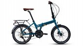 Carraro Flexi 121 Hd 21 Vites Hidrolik Disk Fren Full Shimano Katlanır Bisiklet Petrol Mavi - 1