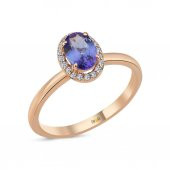 Pırlanta Renkli Yüzük - 1